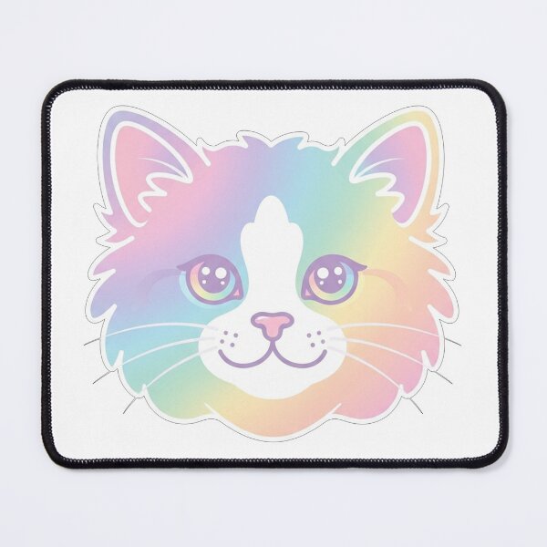 Item preview, Rainbow Fluffy Kitten Face Cute Cat designed and sold by Owcomm.