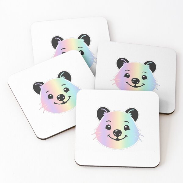 Item preview, Cute Rainbow Quokka Face Happy Animal designed and sold by Owcomm.