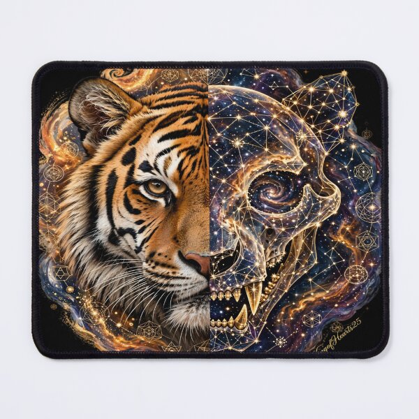 Item preview, Tigre Cosmica | Nebula Skull Stripes designed and sold by KingofHearts25.