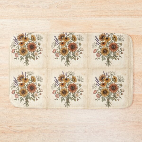 Item preview, Vintage Wildflower Shirt – Americana Sunflower Bouquet Rust Terracotta Tee designed and sold by DmaarGroup.