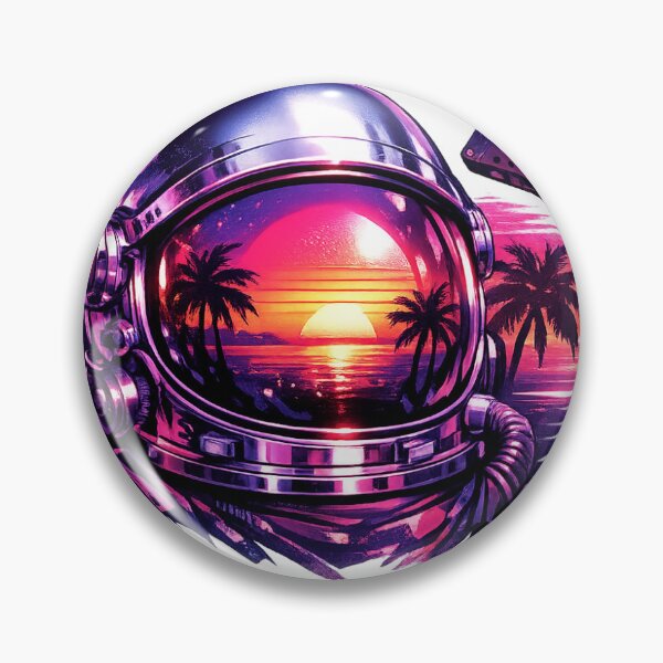 Item preview, Galactic Retro Futuristic Synthwave Design designed and sold by Ink-verse-.