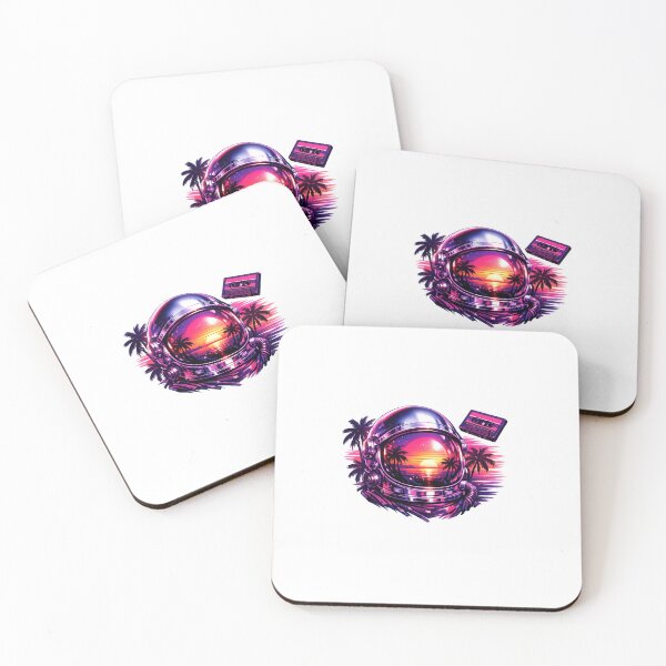 Item preview, Galactic Retro Futuristic Synthwave Design designed and sold by Ink-verse-.