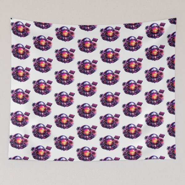 Item preview, Galactic Retro Futuristic Synthwave Design designed and sold by Ink-verse-.