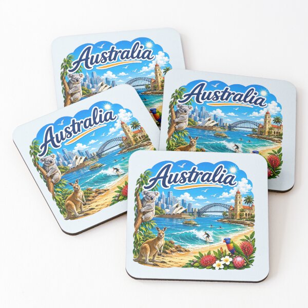 Artikelvorschau, Australiens Küstenabenteuerlandschaft entworfen und verkauft von Myra365Art.