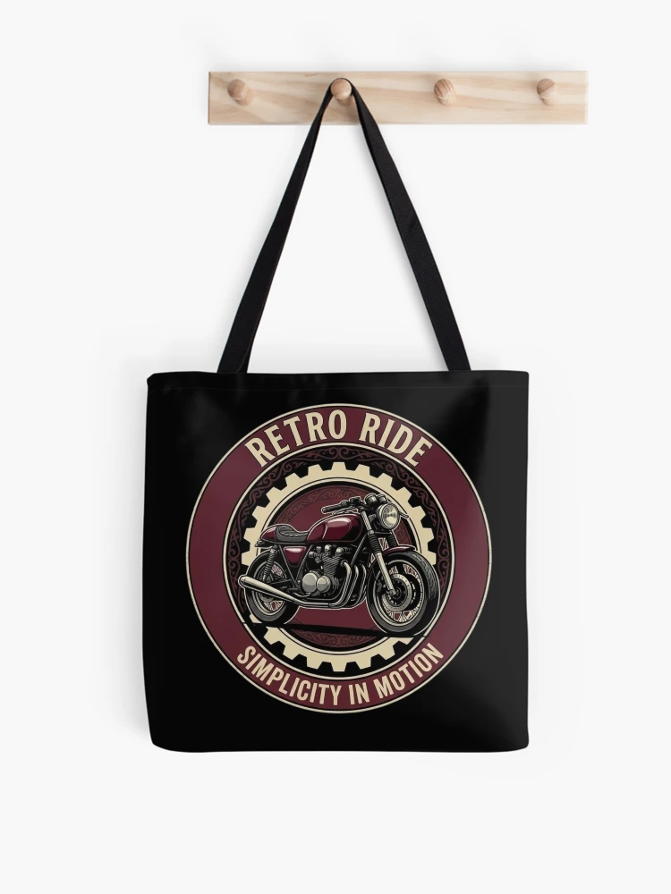 Thumbnail 1 of 2, Tote Bag, RETRO RIDE designed and sold by TRACKSIDE MOTORS.