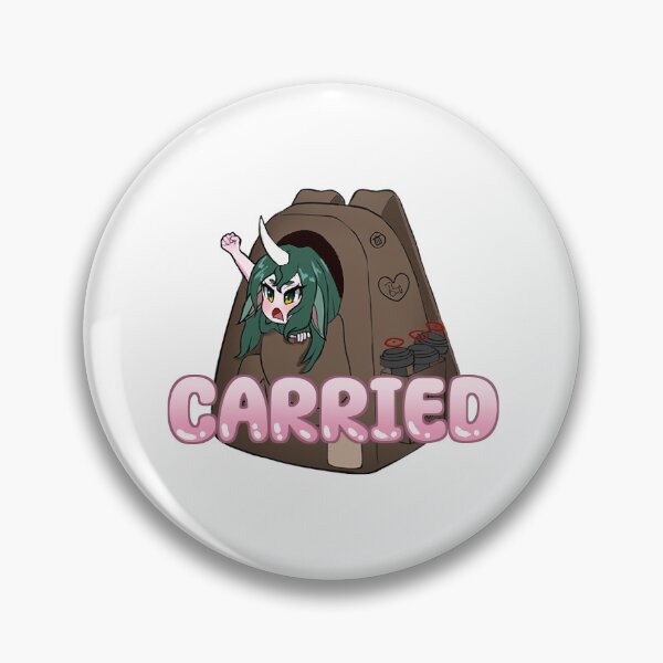 Item preview, Carried Gaming Meme Sticker | Funny Gamer Text Design designed and sold by faeveld.