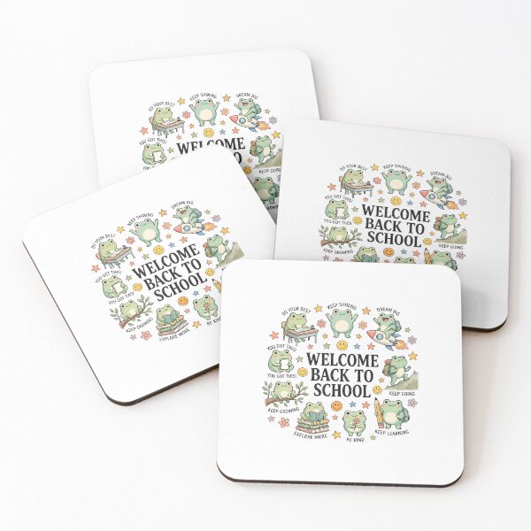 Item preview, Welcome Back to School Cute Frog Kawaii Teacher Motivational Aesthetic designed and sold by MAPDDesigns.