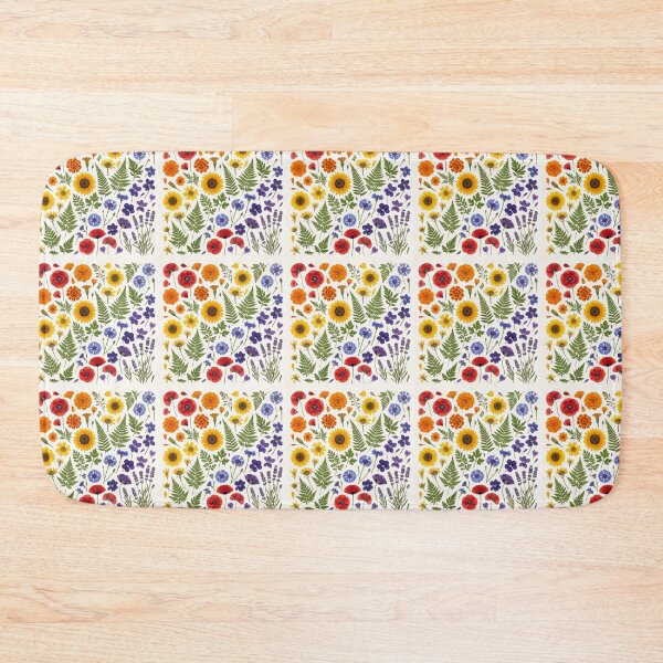 Item preview, Rainbow Flower Shirt – Pressed Botanical Scattered Wildflower Color Tee designed and sold by DmaarGroup.