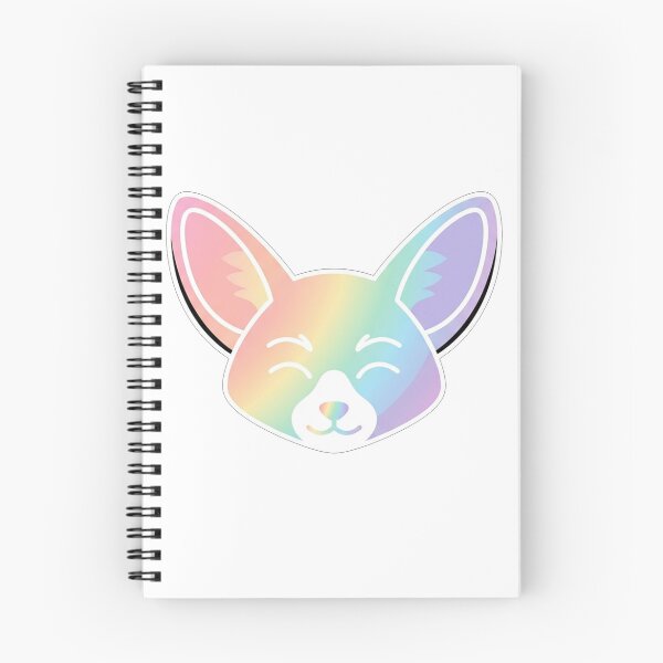 Item preview, Cute Rainbow Fennec Fox Face Illustration designed and sold by Owcomm.