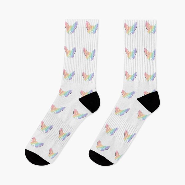 Item preview, Cute Rainbow Fennec Fox Face Illustration designed and sold by Owcomm.