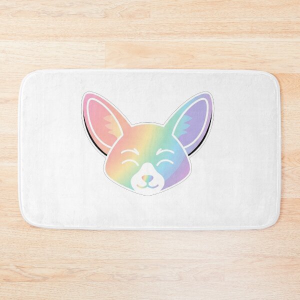 Item preview, Cute Rainbow Fennec Fox Face Illustration designed and sold by Owcomm.