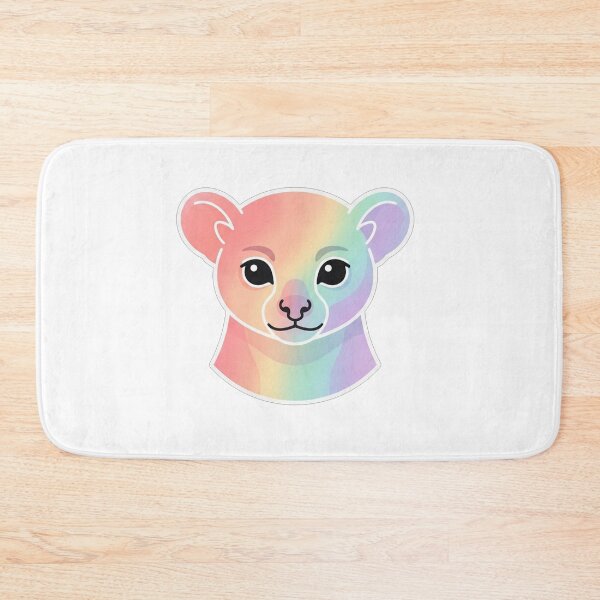Item preview, Cute Rainbow Gradient Baby Lion Cub designed and sold by Owcomm.