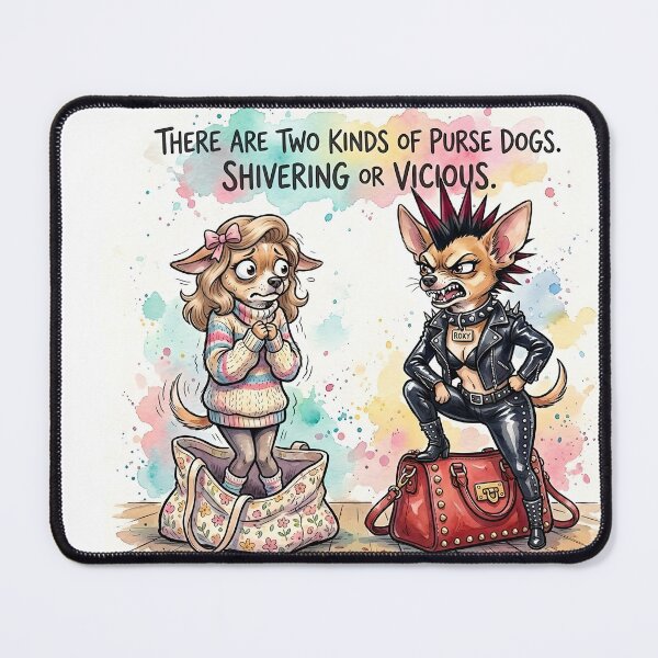 Item preview, Two Kinds of Purse Dogs: Shivering or Vicious designed and sold by Trevor Cutler.