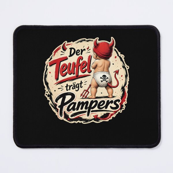 Item preview, The devil wears diapers designed and sold by FreshPixelArt.