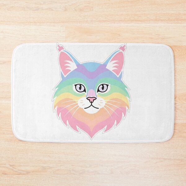 Item preview, Cute Pastel Rainbow Maine Coon Cat designed and sold by Owcomm.