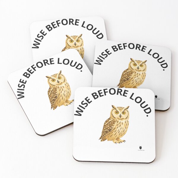 Item preview, Wise Before Loud. | Minimal Owl Wisdom T-Shirt designed and sold by Bwolf1956.