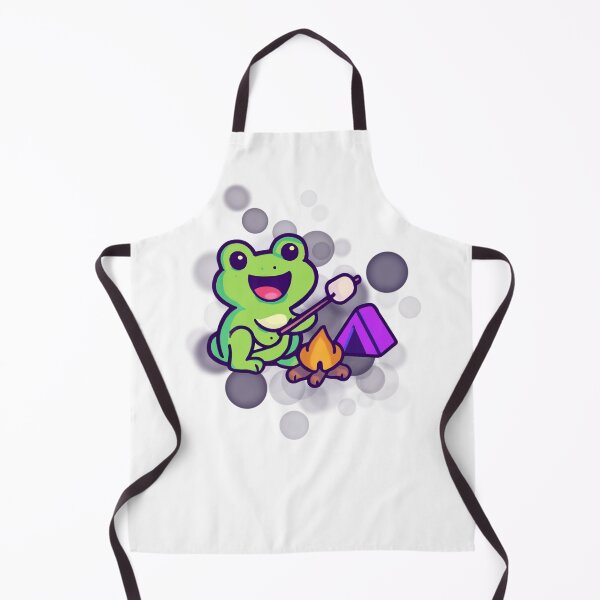 Item preview, Cute Frog Camping Cartoon designed and sold by iamKRUK.