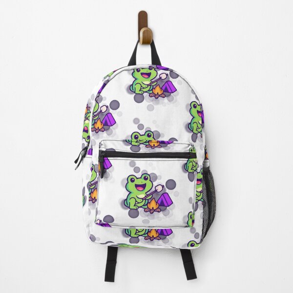 Item preview, Cute Frog Camping Cartoon designed and sold by iamKRUK.