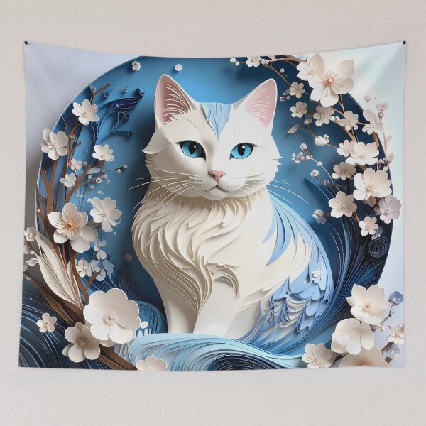 Item preview, Klimt Cat in Flower Garden designed and sold by Vicky Brago-Mitchell®.