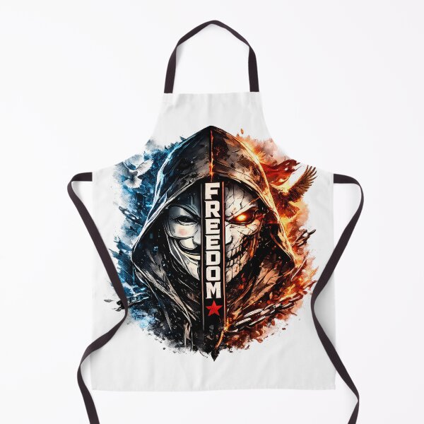 Item preview, Freedom Reborn Split Mask Graphic designed and sold by SupernovaNote.
