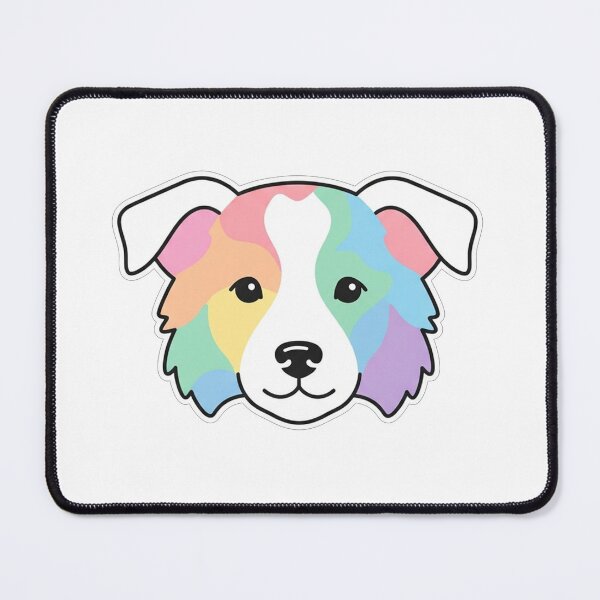 Item preview, Pastel Colorful Border Collie Dog Face designed and sold by Owcomm.