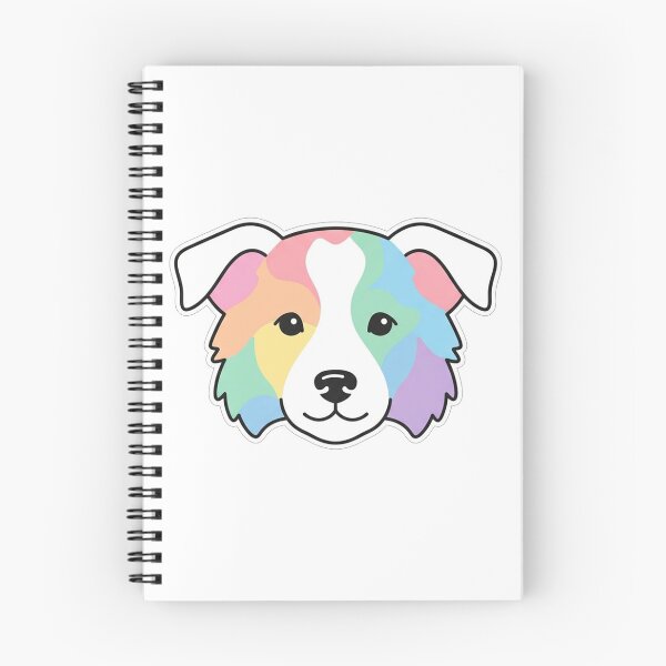 Item preview, Pastel Colorful Border Collie Dog Face designed and sold by Owcomm.