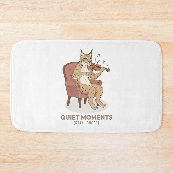 Item preview, Lynx playing the violin retro art designed and sold by Cozy Vintage Animal.