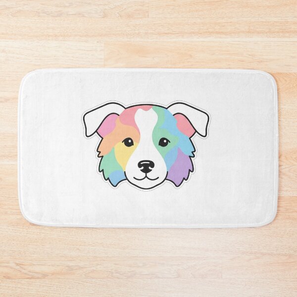 Item preview, Pastel Colorful Border Collie Dog Face designed and sold by Owcomm.