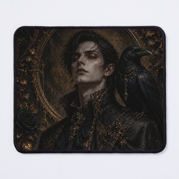 Item preview, Gothic Vampire Raven Portrait designed and sold by VelarisMoon.