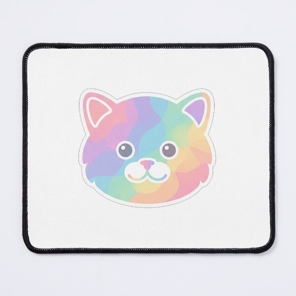 Item preview, Cute Pastel Rainbow Cat Face Illustration designed and sold by Owcomm.
