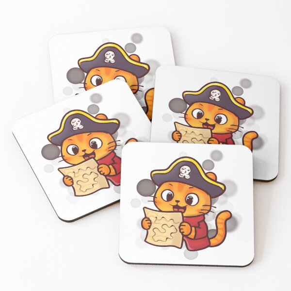 Item preview, Orange Cat Pirate Funny Cartoon designed and sold by iamKRUK.