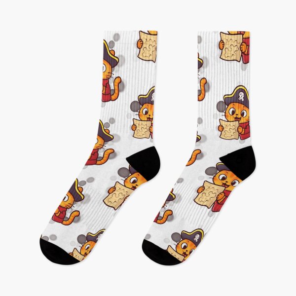 Item preview, Orange Cat Pirate Funny Cartoon designed and sold by iamKRUK.
