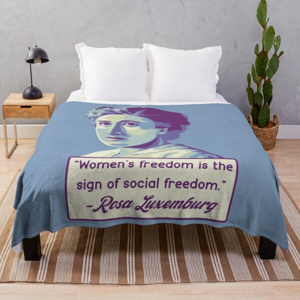 Item preview, Rosa Luxemburg Portrait and Quote designed and sold by Unhinged Heather.