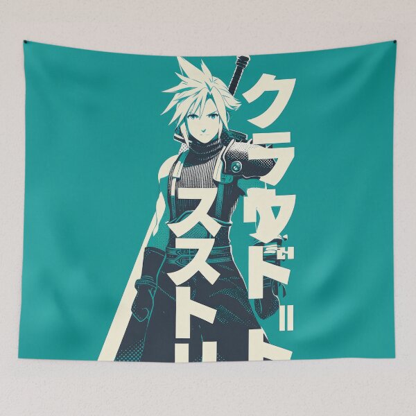 Item preview, Cloud Strife Battle Ready Chad  designed and sold by AnimeArsenalPrints.