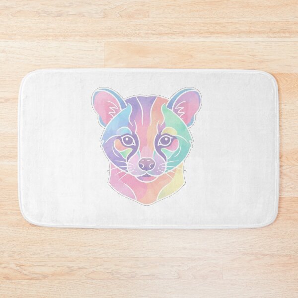 Item preview, Colorful Watercolor Civet Cat Portrait Illustration designed and sold by Owcomm.