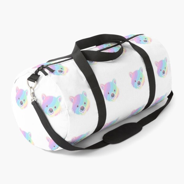Item preview, Rainbow Wombat Face Kawaii Animal Portrait designed and sold by Owcomm.
