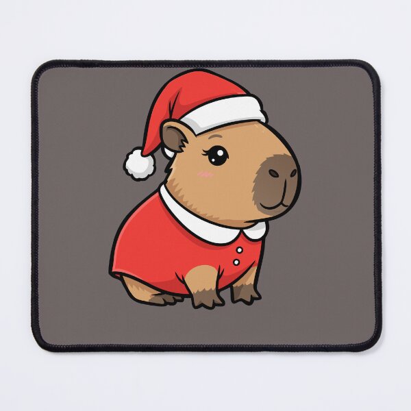 Item preview, Cute Christmas Capybara | Santa Capybara Cartoon | Kawaii Holiday Animal designed and sold by Rush2Buy.