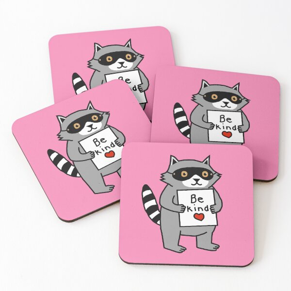 Item preview, Cute Raccoon say Be Kind designed and sold by ellenhenry.