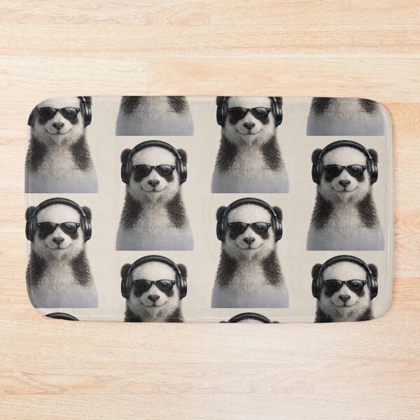 Item preview, Cool Panda Wearing Headphones and Sunglasses designed and sold by BagFactoryUK.