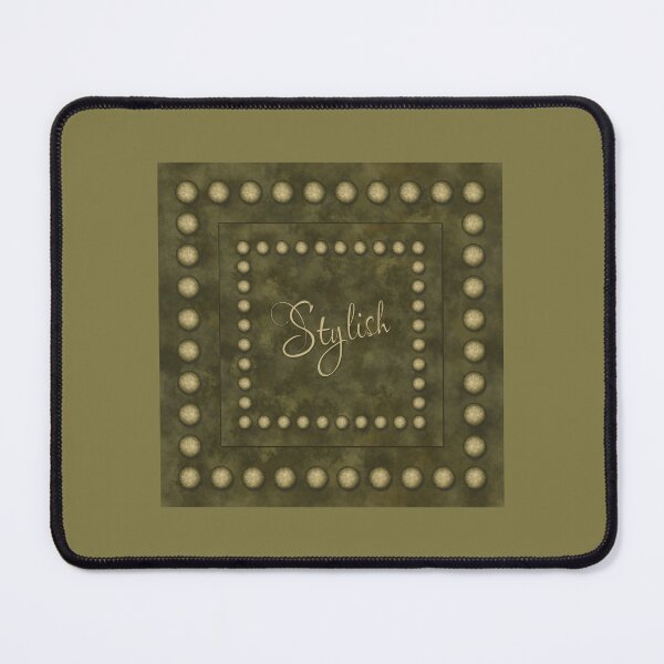 Item preview, The inscription “Stylish” in a frame of spheres on a cloudy background of brown color designed and sold by Cherevan.