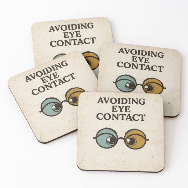 Item preview, Society for Avoiding Eye Contact designed and sold by PictorialWhimsy.