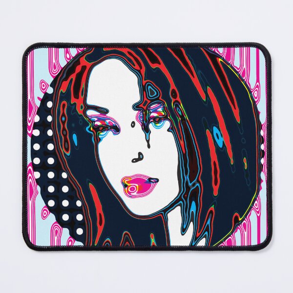 Item preview, Electric Abstract Pop Art Portrait of a Young Woman designed and sold by cremedecolor.