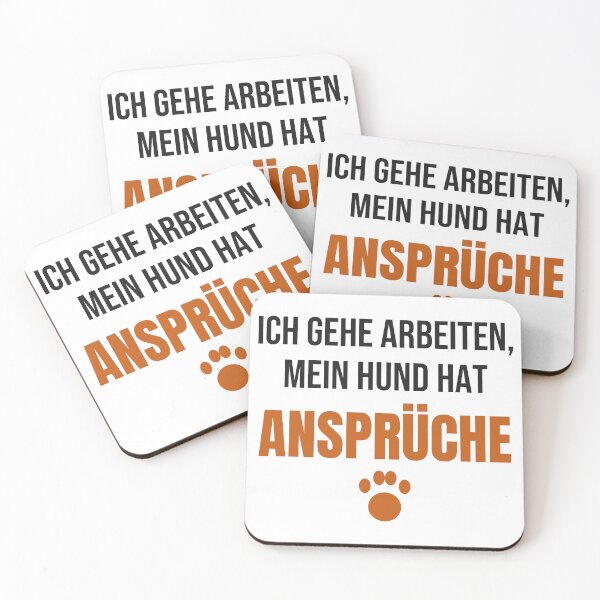 Item preview, I'm going to work, my dog has demands | Dog saying designed and sold by GrinsWerk.