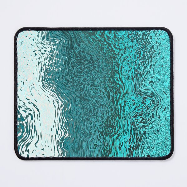 Item preview, Turquoise Liquid Marble Waves – Abstract Ocean Texture designed and sold by ScreenPin.