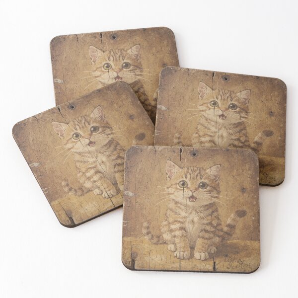 Item preview, Scottish Fold Kitten Mid-Hiccup designed and sold by PictorialWhimsy.