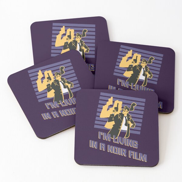 Item preview, I’m Living in a Noir Vintage Detective Illustration designed and sold by beboplab.