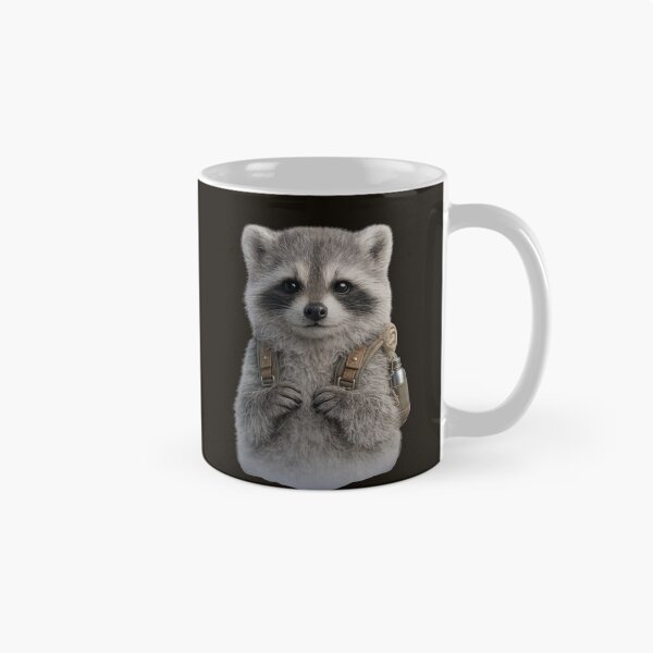 Item preview, Cute Hiking Raccoon Portrait designed and sold by BagFactoryUK.