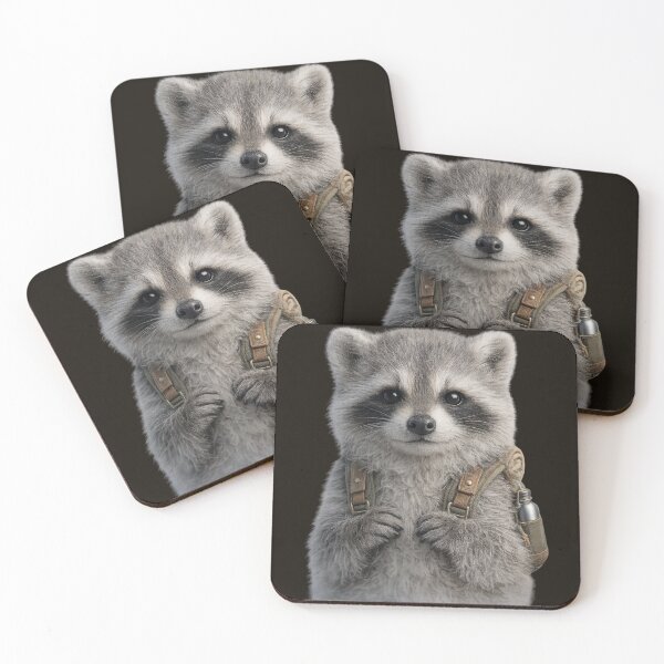 Item preview, Cute Hiking Raccoon Portrait designed and sold by BagFactoryUK.