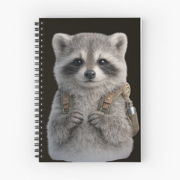 Item preview, Cute Hiking Raccoon Portrait designed and sold by BagFactoryUK.