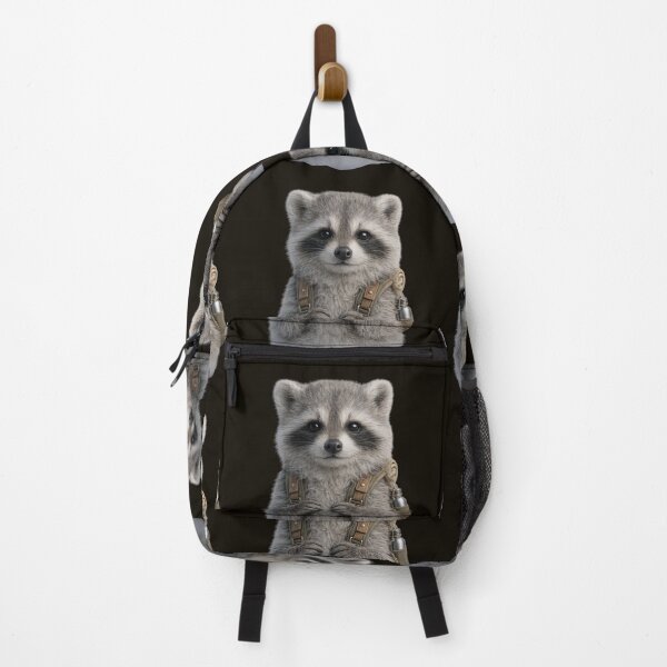 Item preview, Cute Hiking Raccoon Portrait designed and sold by BagFactoryUK.